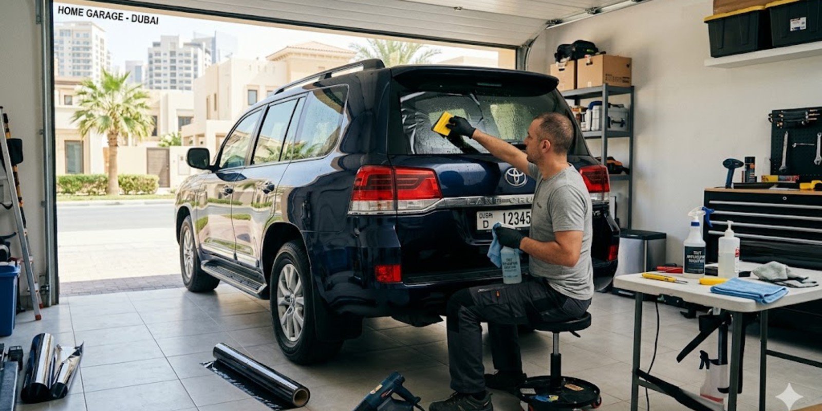 Car Window Tinting at Home in Dubai – Easy, Legal & Professional Service